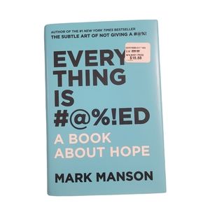 New condition Mark Manson Hard Cover book